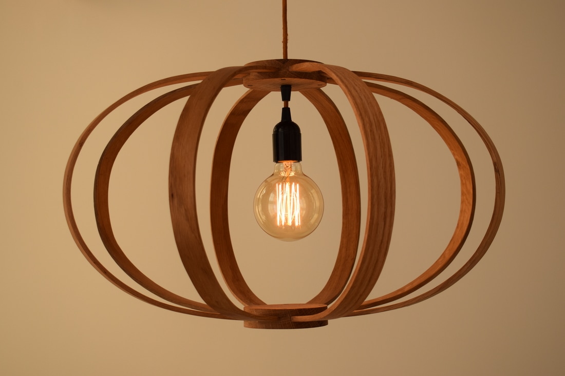 Corax - Oak pendant light | The Lucent Crow - Designer Lighting